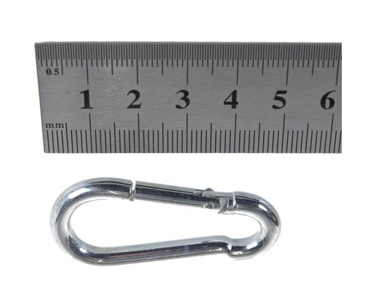 Карабин оцинкованный DIN 5299С 50 шт. (5 мм; ТФ5) Зубр 4-304545-05 – изображение 3