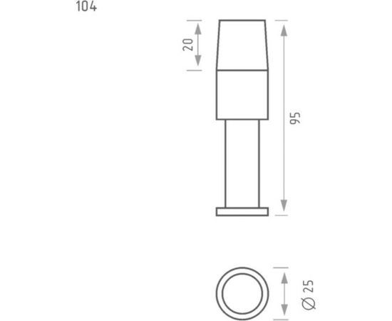Дверной ограничитель НОРА-М 104 хром 8037 – изображение 3