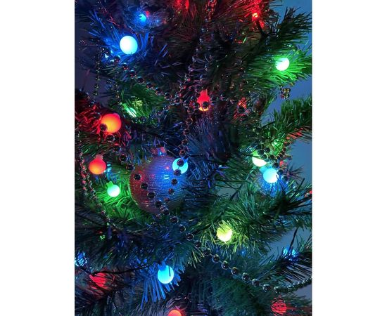 Гирлянда ЭРА ENIN-18BM, LED, Нить, Шарики, d=18мм, 5 м, мультиколор, 220V, 36/648 Б0047968 – изображение 3