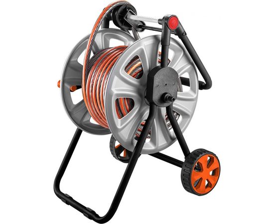 Металлическая тележка для садового шланга NEO Tools со шлангопроводом 15-792 – изображение 3