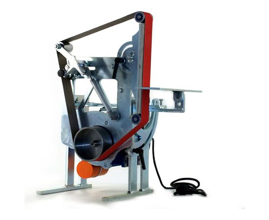 Ленточный гриндер с поворотной рамой Мосгриндер Мастер 1250 1.1кВт + ленты 10шт БАЗ 1250x50мм MG-1250 – изображение 3