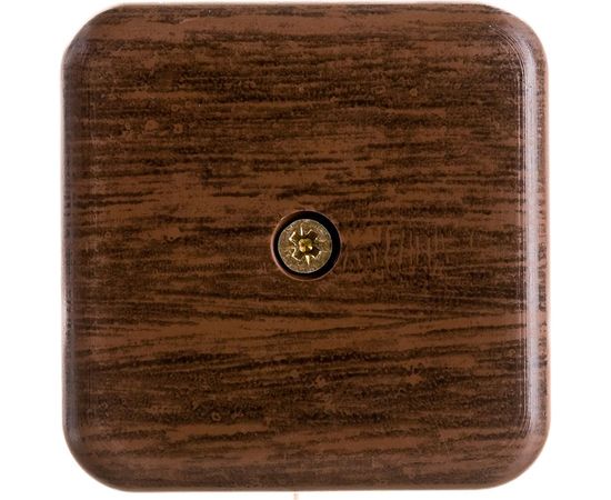 Распаячная коробка УРАЛ ПАК открытой проводки 50х50х20мм, темное дерево, без клеммы IP40 КР-513180050-100 – изображение 3