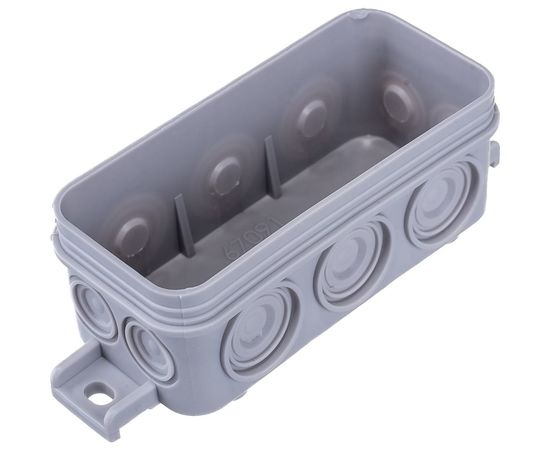 Распределительная коробка Ruvinil, ОП 43х80х35мм 10 вводов IP54 серый 67091 – изображение 4