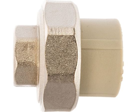 Муфта комбинированная разъемная с внутренней резьбой VALFEX PP-R серая, 25 мм х1/2 10155115Г 127-0333 