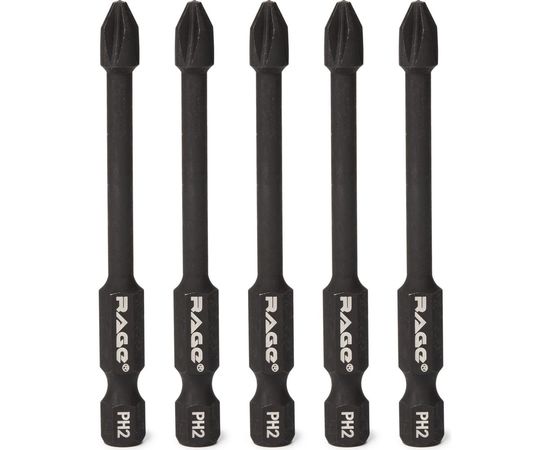 Торсионные биты S2 PH2x70 мм, 5 шт VIRA RAGE 554127 