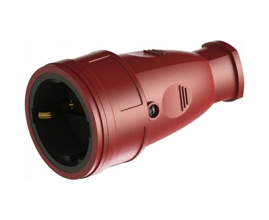 Переносная розетка SVET РА 16-005 УХЛ3, каучук, без крышки, цвет - красный SV0303-0003 