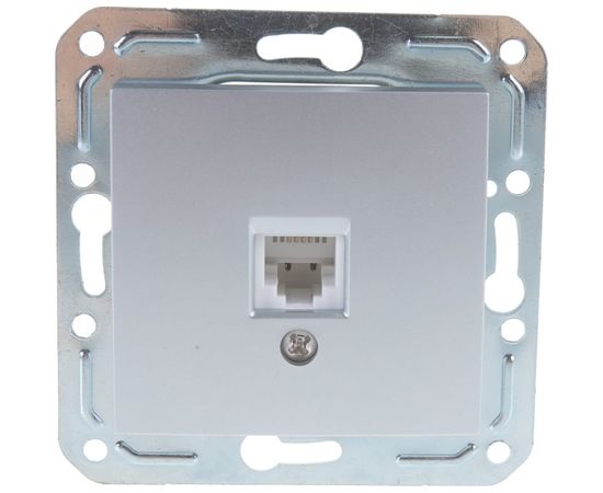 Одноместная телефонная розетка Volsten V01-15-F12-M, RJ -11 Magenta Argento, 10015 