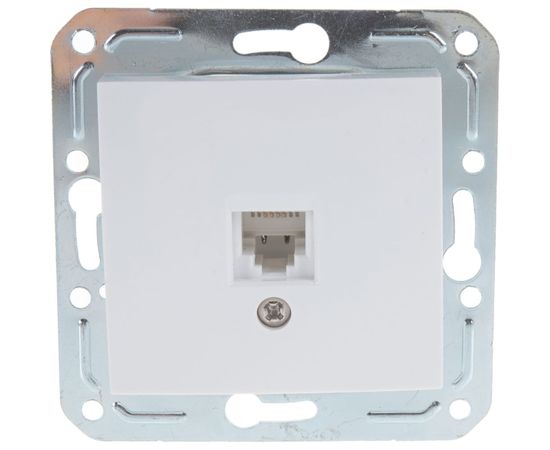 Одноместная телефонная розетка Volsten V01-11-F12-M, RJ -11, Magenta, 9041 