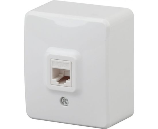 Телефонная розетка ЭРА 11-3202-01 RJ11, ОУ, IP20, Эксперт, белый Б0020727 