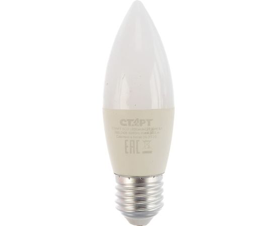 Светодиодная лампа СТАРТ в колбе свеча ECO LEDCandleE27 10W 65 