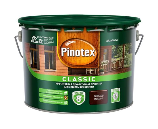 Антисептик PINOTEX CLASSIC NW палисандр 9л 5270889 
