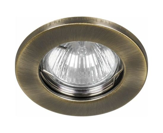 Встраиваемый потолочный светильник FERON MR16 G5.3 античное золото, DL10 15206 