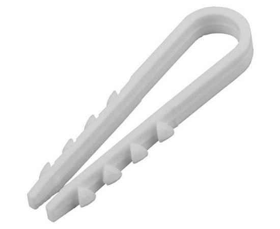 Дюбель-хомут ПЭМИ 5-10 для кругл. кабеля, белый 50 шт. X7906768 