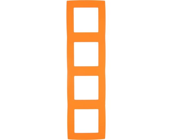 Рамка ЭРА 12500422 на 4 поста, 2, оранжевый Б0019414 – изображение 2