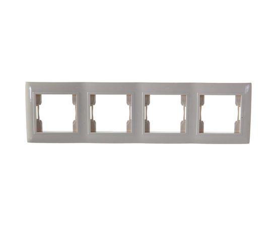 Четырехместная рамка, крем Violet Volsten V01-22-A41-M 9153 – изображение 2