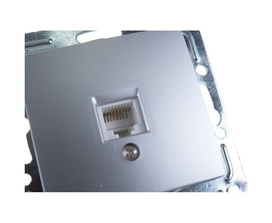 Одноместная телефонная розетка Volsten V01-15-F12-M, RJ -11 Magenta Argento, 10015 – изображение 2