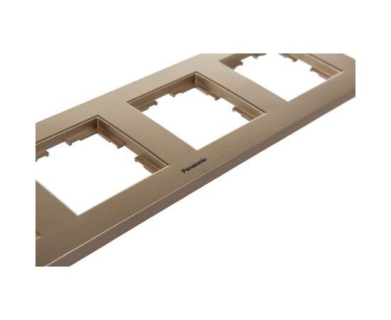 Рамка Panasonic Karre Plus 54787 6м горизонтальная бронза WKTF0806-2BR – изображение 2