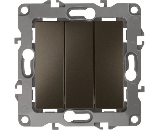 Тройной выключатель ЭРА 12-1107-13 10АХ-250В, IP20, бронза Б0019300 – изображение 2