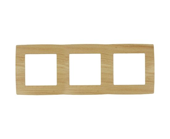 Рамка ЭРА 12500311 на 3 поста, 2, сосна Б0019148 – изображение 3