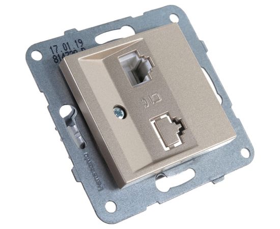 Розетка TF Panasonic МОДУЛЬ Karre Plus 54839 бронза WKTT0402-2BR-RES – изображение 3