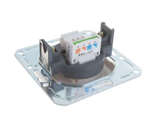 Одноместная телефонная розетка Volsten V01-11-F12-M, RJ -11, Magenta, 9041 – изображение 3