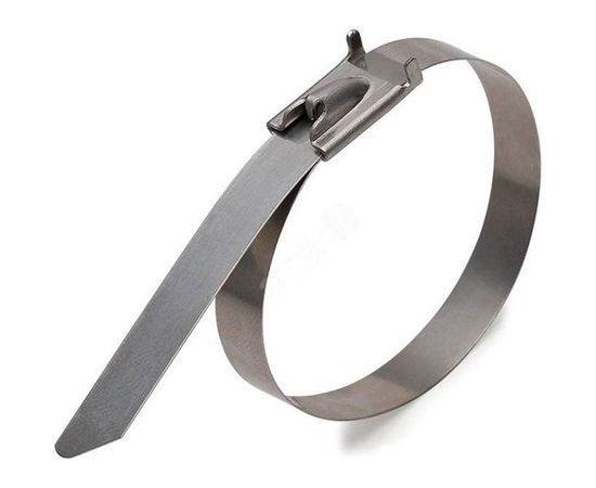 Стальная хомут-стяжка REXANT 200x7,9 мм, упаковка 10 шт. 07-0210-10 – изображение 3