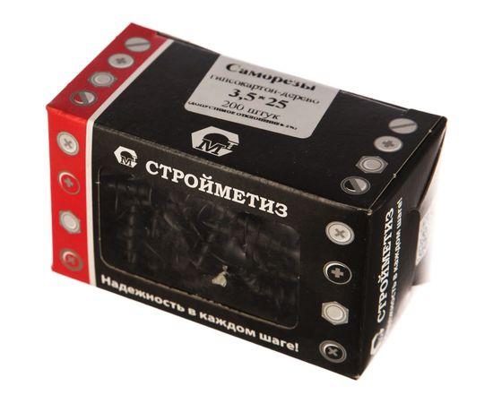 Саморез Стройметиз 3,5х25 гипрок-дерево уп. 200 шт. 2010033 – изображение 3