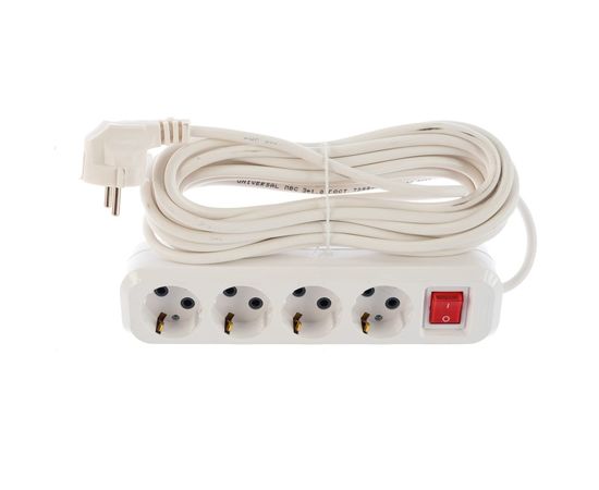 Удлинитель UNIVersal S-304 ПВС 3*1 4 гнезда с/з, выключатель 7м 9631992 – изображение 3