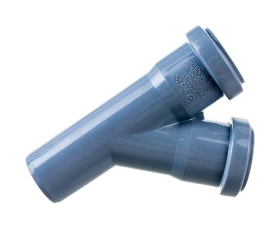 Тройник двухраструбный (45°) HTEA 40/40 Ostendorf 111200 – изображение 4