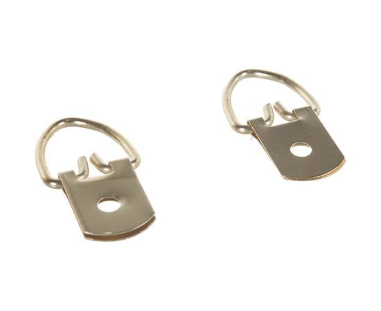 Усиленная петля-подвес ЕВРОПАРТНЕР для картины, фоторамки, латунированнная сталь 2 шт. 16 0337 1 – изображение 4