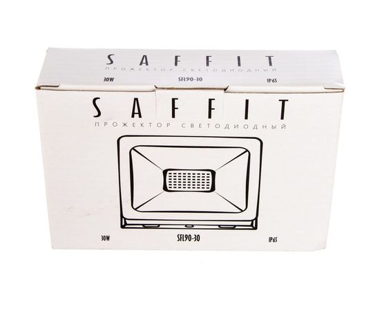 Светодиодный прожектор SAFFIT SFL90-30 2835SMD, 30W 4000K AC220V/50Hz IP65, черный в компактном корпусе 55076 – изображение 4