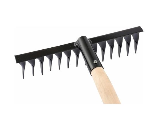 Витые грабли СИБРТЕХ 14 зубьев, 300 мм, с черенком 61769 – изображение 4