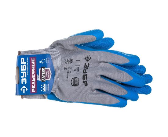 Противоскользящие перчатки ЗУБР Рельефные, размер L 11274-L_z01 – изображение 5