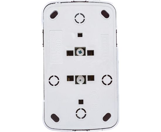 Двойная розетка с заземлением, белая UNIVersal Электра 0020 – изображение 6