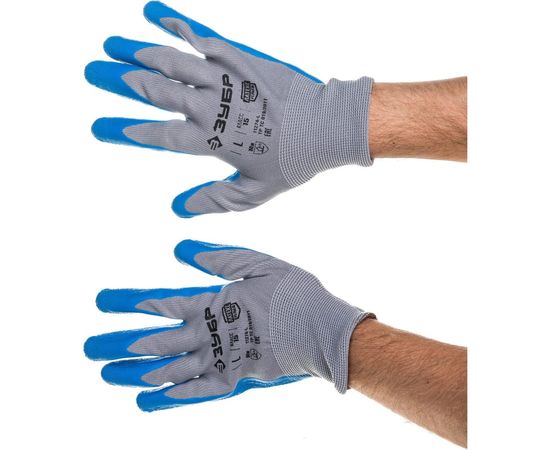 Противоскользящие перчатки ЗУБР Рельефные, размер L 11274-L_z01 – изображение 7