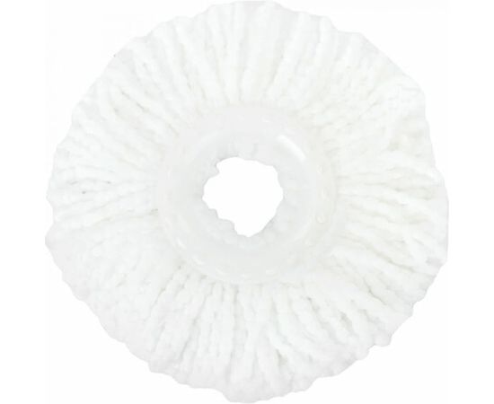 Набор для уборки ЛАЙМА ведро 19 л/9 л с отжимом на колесах, швабра с круглой насадкой 2 шт кольцо 606303 – изображение 8