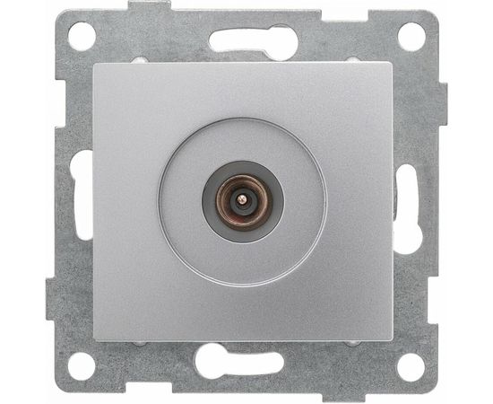 Механизм антенной розетки GUSI ELECTRIC Bravo одинарной, СУ, серебро С10А1-004 