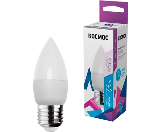 Светодиодная лампа Космос CN 7,5W 220V E27 6500K LkecLED7.5wCNE2765 