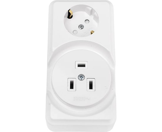 Розетка Bylectrica к электроплите+ 1-местная розетка с заз. контактом ОУ комбинированная БРА32-016 