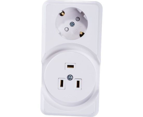 Розетка Bylectrica к электроплите+ 1-местная розетка с заз. контактом ОУ комбинированная БРА32-016 – изображение 2