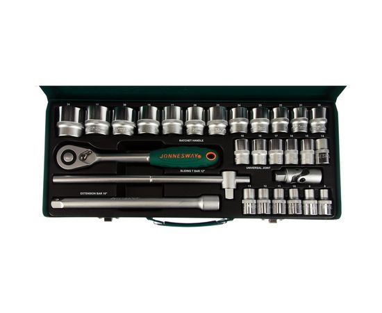 Набор торцевых головок 1/2"DR 8-34 мм Jonnesway S04H4728S – изображение 2