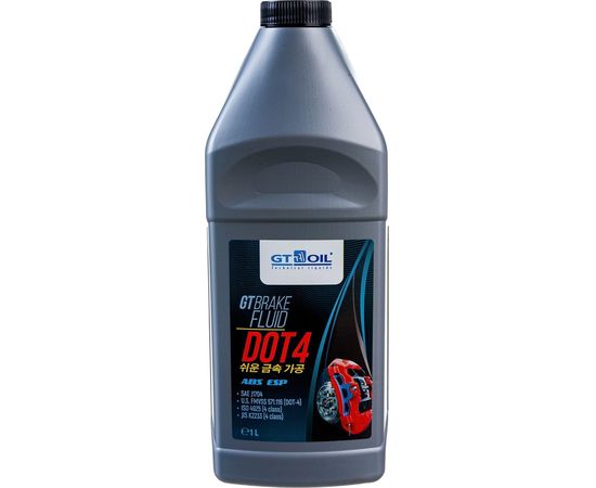 Тормозная жидкость GT OIL Brake Fluid DOT 4, 1 л 8809059410226 – изображение 2