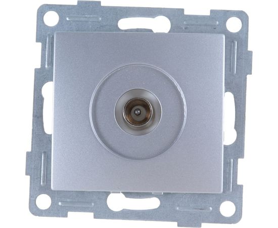 Механизм антенной розетки GUSI ELECTRIC Bravo одинарной, СУ, серебро С10А1-004 – изображение 2