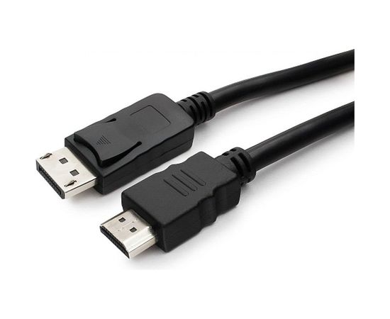 Кабель Cablexpert, DisplayPort-HDMI, 3м, 20M/19M, черный, экранированный, пакет, CC-DP-HDMI-3M – изображение 2