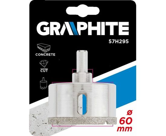 Сверло по керамической плитке 60 мм GRAPHITE 57H295 – изображение 2