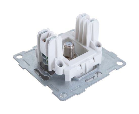 Механизм антенной розетки GUSI ELECTRIC Bravo одинарной, СУ, серебро С10А1-004 – изображение 3