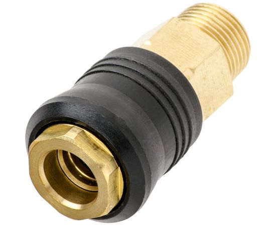 Соединение быстроразъемное с наружной резьбой (3/8""; латунь) INTERTOOL PT-1819 – изображение 3