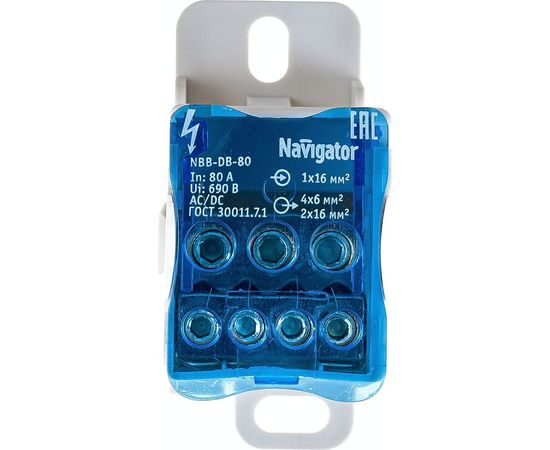 Распределительный блок Navigator NBB-DB-80 1 шт/упаковка 61078 – изображение 3