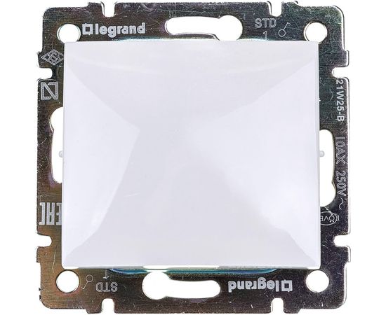 Механизм выключателя Legrand 1-клавишный СП Valena 10 А IP31 белый Leg 774401 – изображение 3