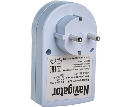 Таймер Navigator, NTR-A-S01-WH, розетка, электромеханический 61557 – изображение 3